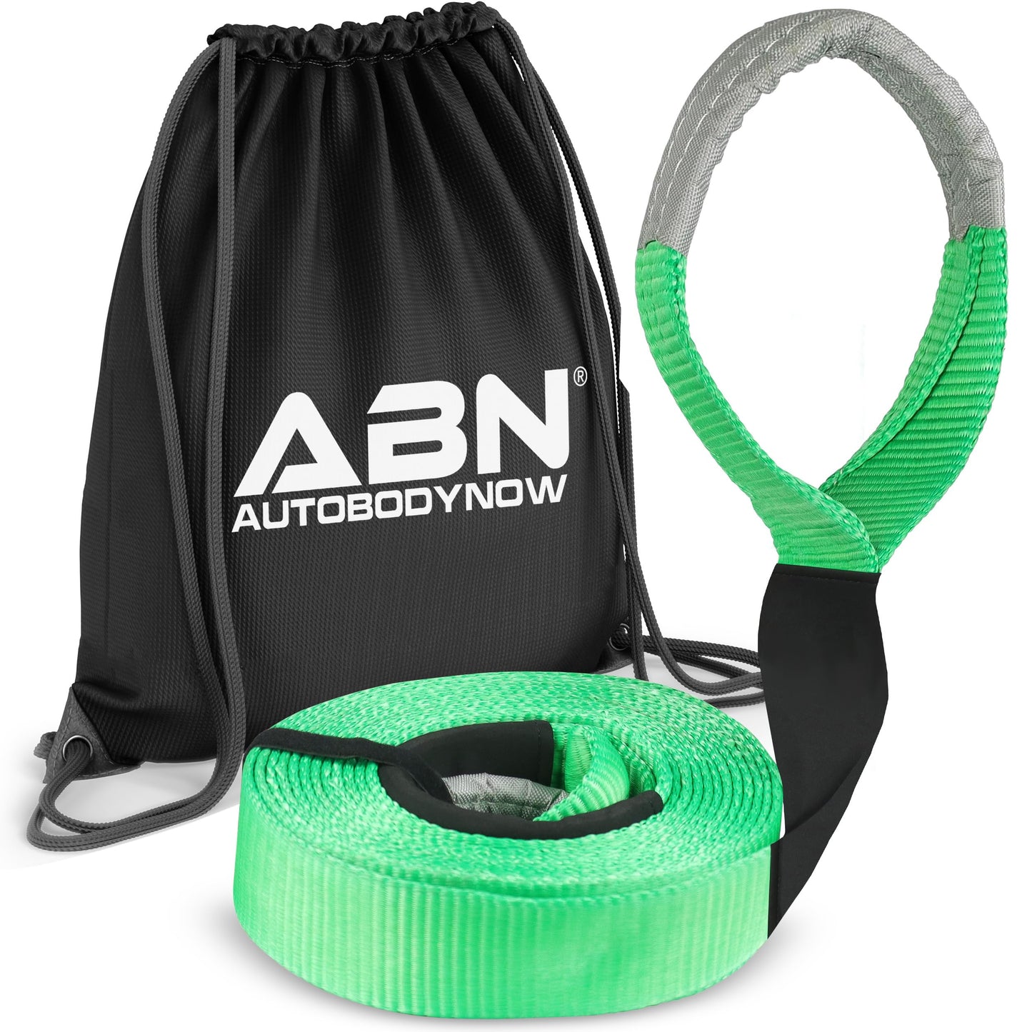 ABN 20 Foot Recovery Strap - 3in by 20ft Offroad Equipment 30000 lbs Tow Strap for Towing or Recovery of Cars or Trucks