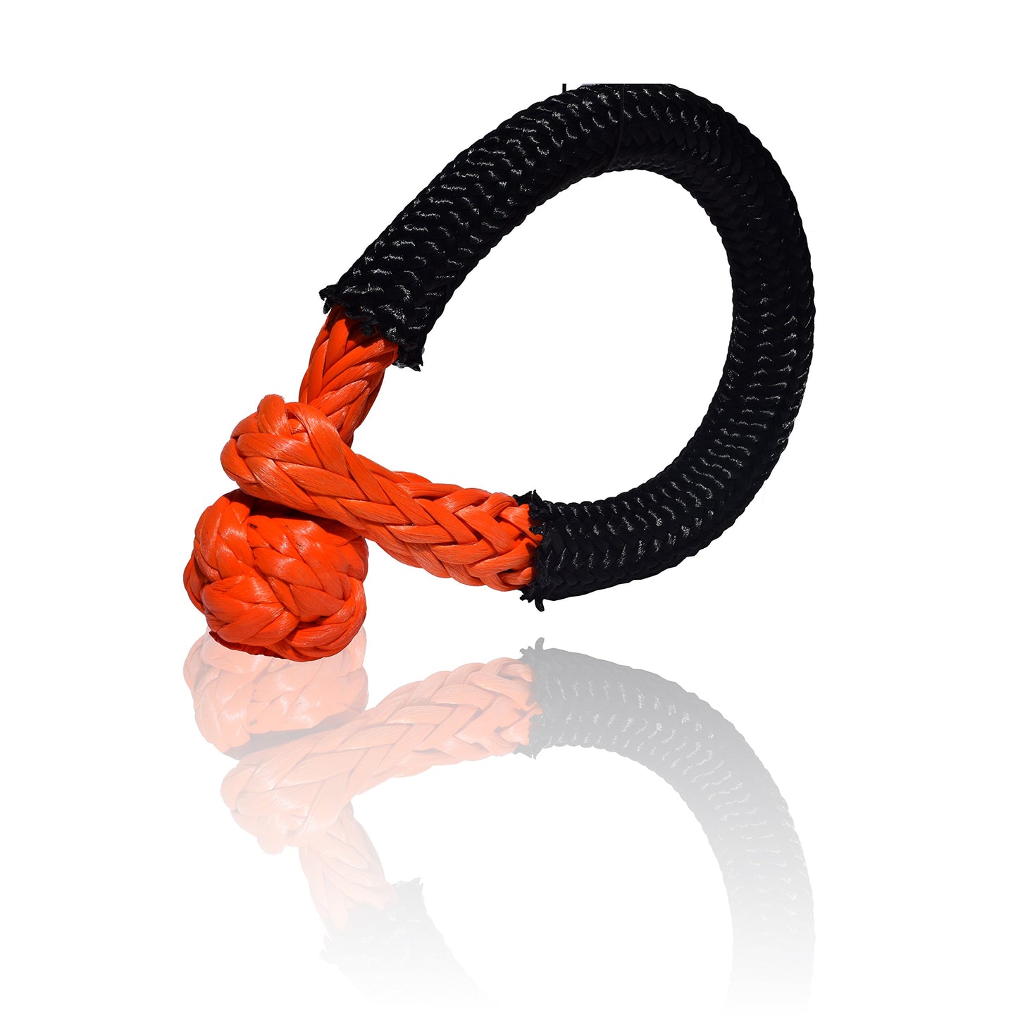 Synthetic Soft Shackle for Boating ATV UTV SUV 4X4 Truck Recovery Together with Recovery Rope 1 Pack (1/2'', Orange) 1/2'' Orange