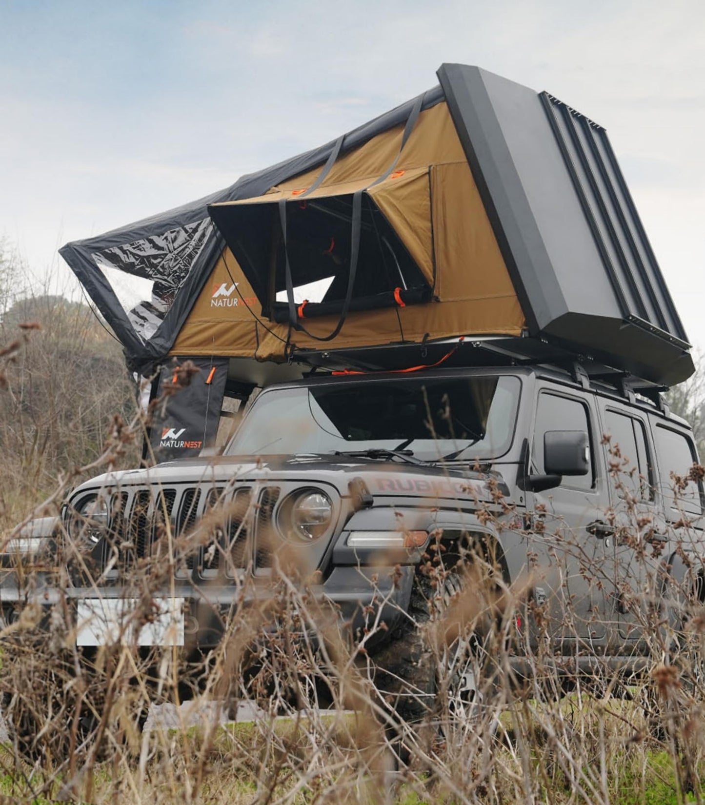 BAMACAR 2024 Naturnest Aluminum Rooftop Tent for SUV Jeep Truck Camping