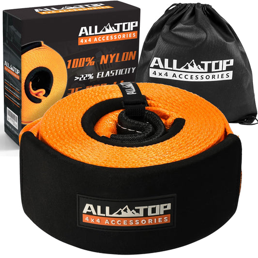 ALL-TOP 3"x20' Recovery Snatch Strap - 35,000lbs Heavy Duty Kinetic Towing