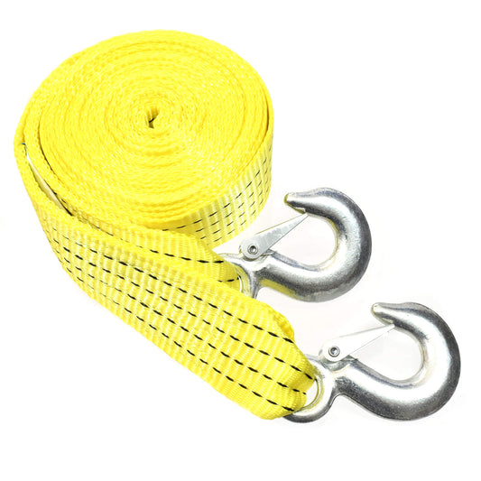 10,000 LB Heavy Duty Tow Strap with Safety Hooks 2” x 20’ Polyester Superior Strength