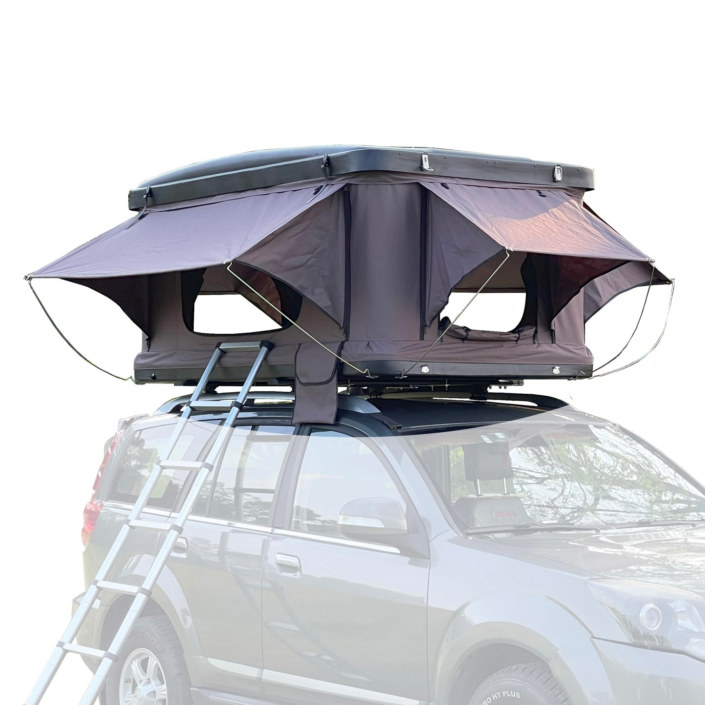 Campoint Hard Top High Density Rooftop Tent - All Season Mattress, Grey