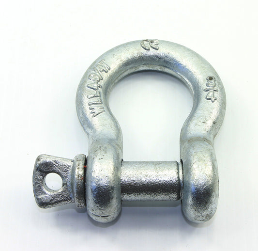 (Pack of 4) 3/4-inch Galvanized Forged Steel Anchor Shackle with Screw in Pin