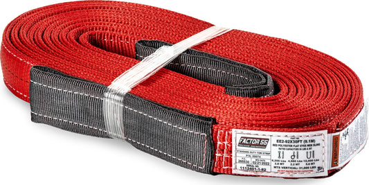 Factor 55 2" x 30' Double-Ply Tow Strap - 31,000 lb Strength