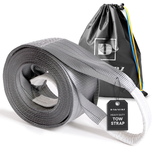 Dawnerz Heavy Duty Recovery Tow Strap 75,000 lbs, 30ft Towing Rope